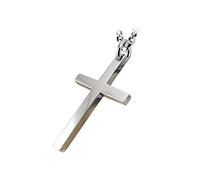 NTALJC Sterling Cross Pendant with Chain Necklace for girls
