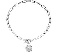 NTALJC Sterling Silver Coin Toggle For Women, Vintage Sun Pendant Toggle - Sun Star Coin Long Choker Chain, Punk Thick Chain Coin Pendant Necklace