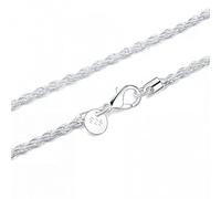 NTALJC sterling silver Men's Fine Jewelry 3mm twisted rope chain Size 16-30inch Colar