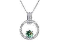 NTALJC Sterling Silver Pendant For Women Jewelry Moissanite Diamond Necklace With Setting Moissanite Stone