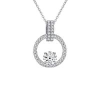 NTALJC Sterling Silver Pendant For Women Jewelry Moissanite Diamond Necklace With Setting Moissanite Stone