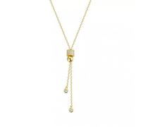 NTALJC Sterling Silver Tassel Zircon Bead Charm Pendent For Women Party Jewelry Choker Collar