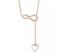 NTALJC Sterling Silver Zircon Cross Tassel Heart Charm For Women Girls Clavicle Chain Party Wedding Jewelry