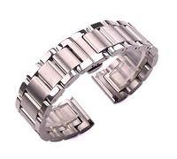 NTALJC strap 316l watchbands silver 21mm metal band wrist watches bracelet