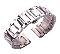 NTALJC strap 316l watchbands silver 21mm metal band wrist watches bracelet