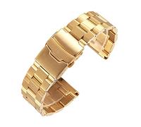 NTALJC Strap Matte Metal Steel Bracelet Strap / 20mm / / 24mm Double Buckle Black, Rose Gold, Gold, Silver