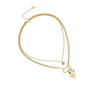 NTALJC Stylish Pendant Necklace Jewelry Accessory with Emerald and Moonstone Accents