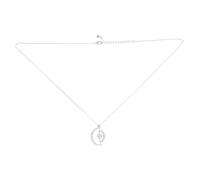 NTALJC Sun and Moon Heart Necklace Clavicle Pendant Jewelry Neck Chain S925
