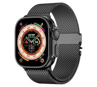 NTALJC Titanium Watch Band For Ultra 2 49mm Natural Milanese Loop For IWatch Series 10 9 8 7 6 5 46mm 45 44mm 42mm Strap With Secure Parachute Buckle