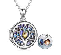 NTALJC Tree of Life Necklace, Women Silver Pendant with Chain, Fine Jewellery, Best Gifts for Wife, Mum and Girlfriend