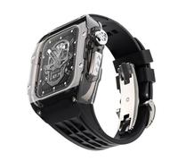 NTALJC Ultra 49 mm Glacier transparent + bracelet de montre en caoutchouc, pour 8 7 6 5 4 SE 45 mm 44 mm 49 mm Kit de modification