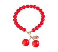 NTALJC Unique Cherry Pendant Necklace Adornment Resin Crafted for Fashion Forward Women