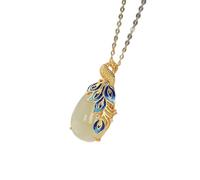 NTALJC Vintage S925 for Women Plated Cloisonne Phoenix Classical Jewelry Women's Charm Gift National Old Craft