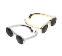 NTALJC Vintage Statement Ring for Women Fashion Men Jewelry Open Band Ring Stylish Eyeglasses Design Adjustable Finger Glasses