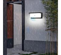 NTALJC Wall Lamps Lights LED Outside with Motion Sensor Modern Square IP65 Terrace Indoor/Outside Aluminium for Living Room Garden Villa (Warm Light 30cm 30W)