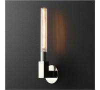 NTALJC Wall Sconces American Style Copper Glass Wall Light Modern Background Decor Wall Sconce Wall Mounted Lighting Fixture Compatible（Gold-2 Heads）