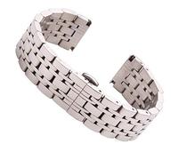 NTALJC watch strap 20mm 22mm metal watchbands silver polished stainless steel clocks accessories