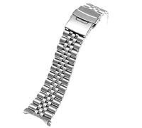 NTALJC Watch Strap Stainless Steel Quick Release Metal Curved End Men's Folding Clasp Wristband Accessories 20mm 22mm