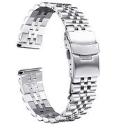 NTALJC watch straps silk glossy stainless steel watchband 20mm 22mm 23mm 24mm 26mm band double lock buckle strap tool
