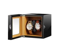 NTALJC Winder Automatic Double Winder with Adjustable Pillows Super Quiet Motor 5 Rotation Mode Setting Piano Paint Exterior Fit Lady and Man Watches Atmosphere Winder