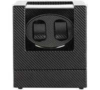 NTALJC Winder Automatic Winder,Double Winder Box for Automatic Mechanical Black Leather Exterior Silent Motor Include AC Adapter Good Times Winder
