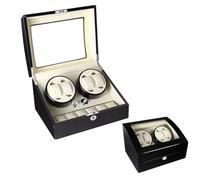 NTALJC Winder Automatic Winder for 4 Watches and 6 Storage Case Wooden Self Winding Mechanical Box 5 TPD Modes with Quiet Motor for Men and Women Watches (Color : C) Atmosphere Watch