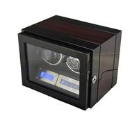 NTALJC Winder Double Winder for 2 Watches PU Leather Self-Winding Mechanical Box Rotator with 5 TPD Modes LCD Display Quiet Motor for Men and Women Watches (Color : A) Atmosphere