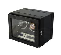 NTALJC Winder Double Winder for 2 Watches PU Leather Self-Winding Mechanical Box Rotator with 5 TPD Modes LCD Display Quiet Motor for Men and Women Watches (Color : A) Atmosphere