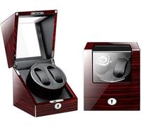 NTALJC Winder Winder 4 Modes Wooden Bowl-Piano Color Winder Fur Winder for Automatic Watches 2 Good Times Winder