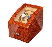 NTALJC Winder Winder for Automatic Watches Ebony Wood Piano Paint Exterior Adapter and Battery Operated Quiet Motor Winder Display Box Storage Winder