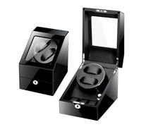 NTALJC Winder Winder for Watches Automatic Winder Box with 2 Winder Positions 3 Storage Spaces Wood Shell with Piano Paint and Ultra-Quiet Motors(C) Atmosphere Winder