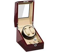 NTALJC Winder Wooden Automatic Winder Double Watches Storage Boxes for 2 Watches Winders for Automatic Watches Good Times Winder