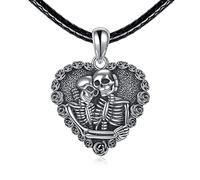 NTALJC Wolf/Owl/Dragon/Horse Viking Necklace Silver Wolf Viking Necklace for Men Abalone Shell Animal Jewelry for Women Men Unisex Birthday Gift