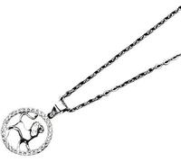 NTALJC Women's Constellations Sterling Silver Pendant Carving Hollow Dainty Pendant Constellations Guardian Choker for Girls Gift