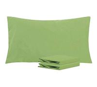 NTBAY 2 Pack 100% Brushed Microfiber Plain Pillowcases, 1800 Super Soft and Cozy, Wrinkle, Fade, Stain Resistant with Envelope Closure Bed Pillow Cases, 50x90 cm, Sage Green