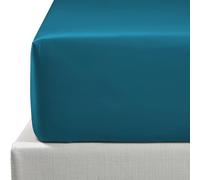 NTBAY 500 Thread Count 100% Egyptian Cotton Single Fitted Sheet, Super Soft Cozy and Breathable Deep 12" / 30cm Fitted Bed Sheet, Slate Blue