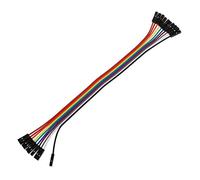Ntcpefy 10 Pieces 20 cm Female to Female 1 Pin Connector Jumper Cable Jumper Wire Multi-Coloured