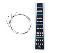 Ntcpefy 4Pcs a Set of Violin Strings E-A-D-G Core Steel+Nickel Wound Exquisite Stringed & 1x Violin Finger Guide/Fingerboard Sticker Fret Guide Label Finger Chart for Size 4/4