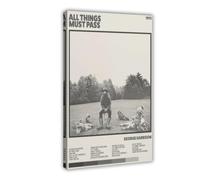 NTDHYM All Things Must Pass - Music Album Poster Canvas Poster Wall Art Decor Print Picture Paintings for Living Room Bedroom Decoration 08x12inch(20x30cm)