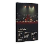 NTDHYM BeaBaDooBee Live in LA Music Art Poster Canvas Poster Wall Art Decor Print Picture Paintings for Living Room Bedroom Decoration 12x18inch(30x45cm)
