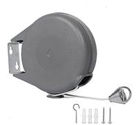 NTEK 15 Meter Retractable Reel Clothes Lines | Retractable Washing Line | Adjustable Single Reel Washing Lines | Retractable Clothes Line | Reel Washing Line for Indoor Outdoor, Garden