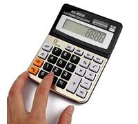 NTEK 8 Digital Display Desktop Calculator With Big Button - Business Standard Function Electronic Device for Office, Home, School (KK-800A)