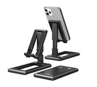 NTEK Adjustable Mobile Phone Holder Stand for Desk-Foldable Phone Dock Compatible with All Smartphones-Desktop Stand for iPhone, Samsung, Android-Portable, Sturdy