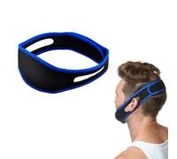 NTEK Anti Snoring Chin Strap, Anti Snore Chin Strap Comfortable Snoring Aids, Natural Snoring Solution Chin Strap for Mouth Breathers, Anti Sleep Aid Reducing Aids Sooner Man Women (Blue, Pack of 2)