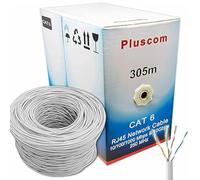 NTEK Cat5eCat6 Network Ethernet Cable UTPFTP, RJ45 CCA Network Cable, LAN Ethernet Network Cable Reel, Cat 5eCat6 Reel AWG24 Ethernet LAN UTPFTP Roll Bulk Cable (WHITE, UTP CAT6 (305 METERS))