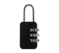 NTEK Combination Locks | 3 Digit Combination Padlock Codes | Padlock for Suitcases Luggage Case Bag Code Lock | Waterproof Padlocks for School Gym Locker, Gate | Resettable Locker Gate (Black)