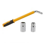 NTEK Extendable Wheel Brace Socket Set Heavy Duty Telescopic Tyre Nut Wrench with 17mm 19mm 21mm 23mm Sockets, Wheel Nut Remover Tool for Car, Van, SUV, Jeep, Caravan & Light Truck
