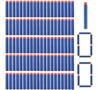 NTEK Foam Darts Refill Pack - 7.2cm Nerf Compatible Bullets for N-Strike Elite Blasters - Universal Soft Dart Ammo for Toy Guns - Safe & Durable Foam Darts for Kids Battle Games (BLUE, 100 Pieces)