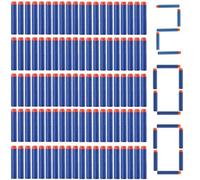 NTEK Foam Darts Refill Pack - 7.2cm Nerf Compatible Bullets for N-Strike Elite Blasters - Universal Soft Dart Ammo for Toy Guns - Safe & Durable Foam Darts for Kids Battle Games (BLUE, 200 Pieces)