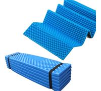 NTEK Foldable Camping Sleeping Mat - Lightweight Closed-Cell Foam Mattress - Compact Outdoor Sleeping Pad for Hiking, Backpacking, Fishing, Picnic & Tent Camping (BLUE)